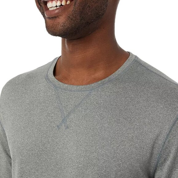 32 Degrees Men's Heat Gray Large Long Sleeve Sleep T-Shirt-Brand New In Package - Picture 2 of 5